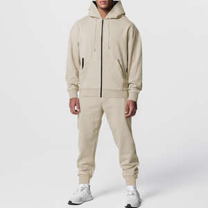 Ensemble de survêtements confortables et respirants avec logo personnalisé en coton/polyester de haute qualité, vêtements de gym, ensembles de fitness, survêtement de jogging - Product Image 2