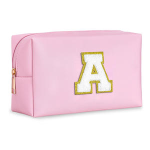 Sac à cosmétiques en cuir PU pour filles Design étanche à la mode avec fermeture à glissière Vietnam No Brand Christmas Gift - Product Image 3