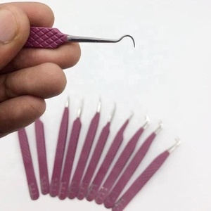 ชุดแหนบจับเพชรแบบมืออาชีพต่อขนตาสแตนเลสสีดำแข็งทนทานปลายแหลมแบบยั่งยืนออกแบบได้ตามต้องการ - Product Image 2