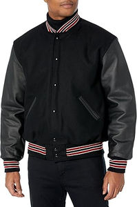 Nouvelles Vestes Universitaires 2026 avec Manches en Cuir – Prix Abordable, Service OEM – Vestes Universitaires Homme Hiver Baseball - Product Image 5