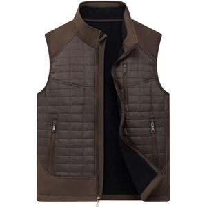 Nuevo Chaleco Corto Acolchado para Hombre, Chaleco Acolchado Ligero con Forro Polar, Chaqueta Sin Mangas de Softshell para Hombre - Product Image 1