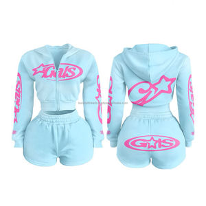 Conjunto de 2 Piezas para Mujer, Primavera-Otoño 2026, Chaqueta Corta Bordada y Pantalones Cortos, Ropa Casual para Dama - Product Image 2