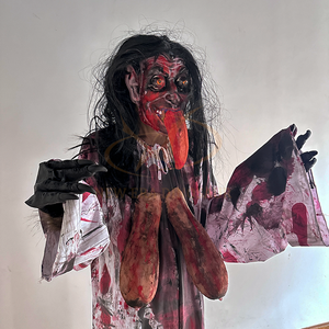 Vêtements de <span class=keywords><strong>masque</strong></span> d'horreur Halloween Animatronic aventureux pour une utilisation intérieure pour les aéroports publics de centres commerciaux de maison hantée - Product Image 2