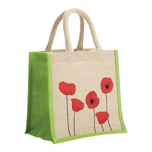 Sacs cadeaux d'épicerie en Jute de haute qualité, Style personnalisé, motif en tissu, couleur, petit, origine brute indienne - Product Image 4