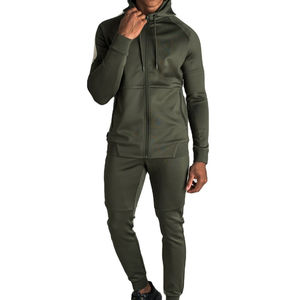 Logo personnalisé survêtements pour hommes vêtements de sport de haute qualité jogging pour hommes ensemble deux pièces vêtements de sport survêtements décontractés pour hommes - Product Image 1
