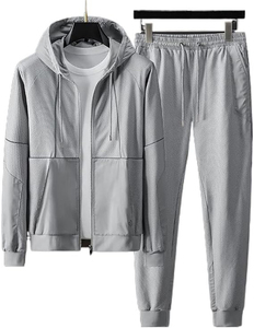 Manufacturer Custom logo Training Jogging Wear Plain Sweatpants and Hoodie Set High Quality Custom Men Sweatsuit Tracksuit - Product Image 1