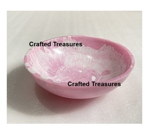 Tazón para Servir Ensaladas de Resina con Diseño Único en Espiral, para Vajilla, Decoración del Hogar, Alimentos, Postres y Sopas - Product Image 1