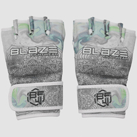 Meilleurs gants de grappling MMA haute performance 4oz à paume ouverte en cuir véritable, séchage rapide, évacuation de l'humidité, fermeture auto-agrippante, pour boxe et usage quotidien