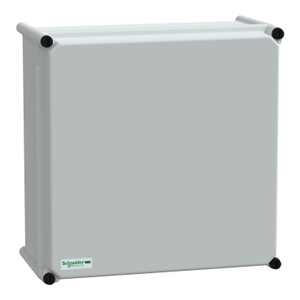 Per SCHNEIDER ELECTRIC NSYPLSC3636G Scatola PLS con Coperchio Posteriore in PC Opaco Poliestere IP66 36x36x18cm Contenitore per Elettronica e Strumentazione - Product Image 1