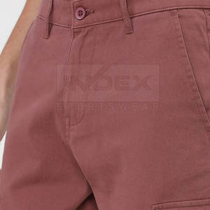 2024 nouveau Style hommes décontracté confortable Nylon Cargo pantalons de survêtement léger respirant uni teint empilé motif 100% coton - Product Image 5
