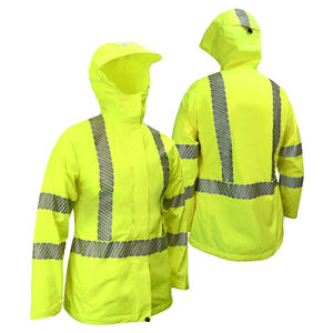 Unisex al aire libre Hi Vis chaquetas de seguridad transpirable de secado rápido impermeable OEM servicio personalizado - Product Image 1