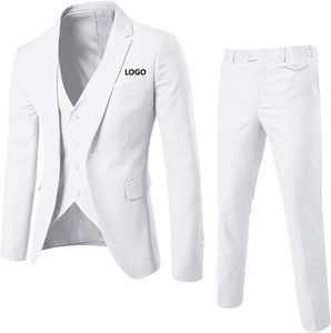 Costume de mariage pour homme, nouveau modèle, décontracté, uni, respirant, veste, pantalon, gilet, ensemble de 3 pièces, blazers, veste - Product Image 3