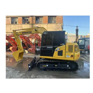 used Komatsu PC70 excavator made in Japan digger for small construction work with low working hours in good condition for sale