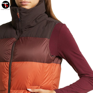 Chaleco de plumón transpirable ultraligero para mujer y hombre, Chaleco Corto con diseño cómodo de algodón sin mangas cálido a prueba de viento - Product Image 4