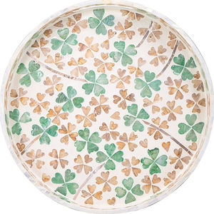 Plateau d'incrustation de nacre de luxe fait à la main plateau de service en coquille de Capiz pour mariage décor côtier maison et hôtel - Product Image 2