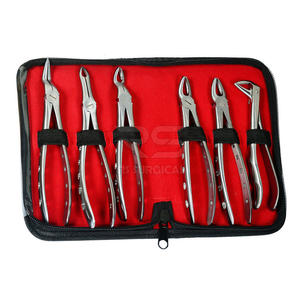 ชุดคีมทำฟันแบบใช้มือพรีเมี่ยม10ชิ้นชุดผ่าตัดช่องปากสแตนเลสเครื่องมือถอนฟันแบบมืออาชีพ - Product Image 2