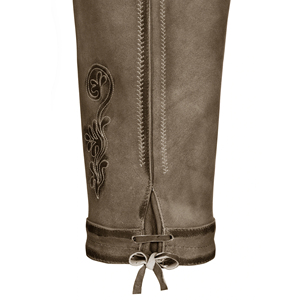 Lederhosen Bávaros Auténticos de Primera Calidad al por Mayor, Pantalones Cortos Tradicionales Alemanes de Gamuza Genuina para Hombre con Tirantes para el Oktoberfest - Product Image 5
