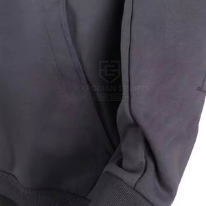 Usine directe hiver fermeture éclair cagoule sweats à capuche 100% coton écologique respirant séchage rapide couleur personnalisée vêtements de plein air pour hommes - Product Image 6