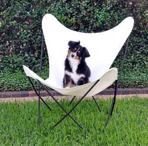 ที่คลุมเก้าอี้ผ้าใบลายผีเสื้อทำด้วยมือเก้าอี้พักผ่อนทำจากหนังพับได้สำหรับห้องนอนสำนักงานกลางแจ้งพักผ่อนมีสไตล์ - Product Image 3