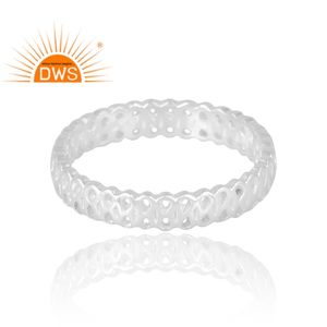 Novedades Anillo de banda de plata esterlina 925 para mujer Diseños personalizados Joyería para mujer Regalo para ella. - Product Image 4