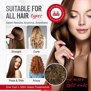 Tondeuse à cheveux professionnelle sans fil rechargeable pour pointes fourchues et abîmées, 2500 mAh, acier inoxydable français, US - Product Image 5