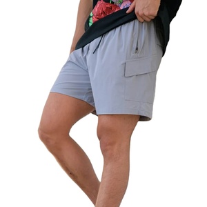 Pantalones Cortos Deportivos Transpirables para Correr, Hacer Ejercicio, de Spandex/Poliéster, con Bolsillos Delanteros, de Secado Rápido, Elásticos en 4 Direcciones - Product Image 3