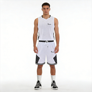 Maillot de basket-ball pour hommes, design uniforme, plusieurs couleurs, 160 GSM, léger, personnalisable par sublimation, pour club - Product Image 4