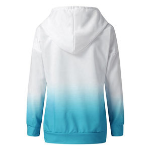 Sublimación personalizada sudaderas con capucha de las mujeres mejor precio calidad Otoño Invierno Sudadera con capucha elástica Top ropa de moda sudaderas al por mayor - Product Image 6