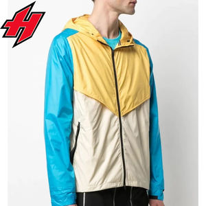 Veste coupe-vent à col montant pour hommes, imperméable et légère, pour le printemps, l'automne et l'hiver, la randonnée en plein air, vente en gros OEM - Product Image 2