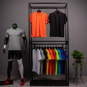 Vente en gros Logo personnalisé Chemise unie de haute qualité Polos en coton et polyester pour hommes - Product Image 3