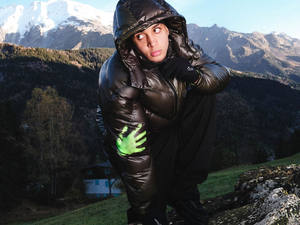 Veste matelassée thermoréactive à changement de couleur personnalisée pour homme, veste d'hiver chaude, veste à bulles thermochromique, coupe-vent, rembourrée - Product Image 2