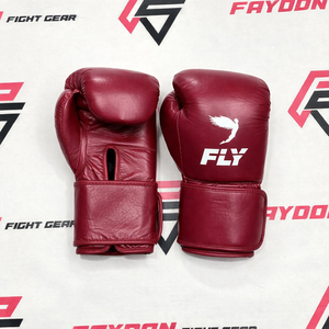 Gants de boxe en cuir de vachette véritable OEM ODM Fly Grey, prix de gros, gants de combat de qualité supérieure pour arts martiaux mixtes et salle de sport - Product Image 5