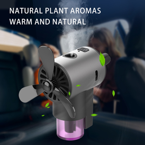 Diffuseur d'arômes de voiture intelligent portable à <span class=keywords><strong>diffusion</strong></span> rapide 2026 avec petit ventilateur rechargeable, désodorisant d'air de voiture 200mAh, huile parfumée - Product Image 5