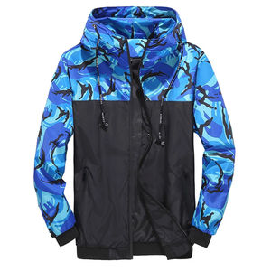Wholesale <b>Lightweight</b> Waterproof Windproof <b>Men's</b> <b>Casual</b> Sport Hooded Windbreaker <b>Jacket</b> - Product Image 1