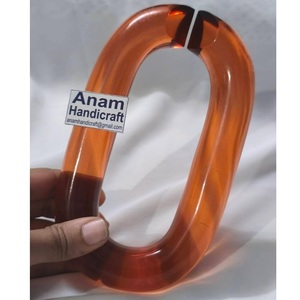 Décorations murales en chaîne acrylique modernes personnalisées, ornements en résine modernes faits à la main, suspendus pour la décoration intérieure, prêts pour le festival Diwali - Product Image 1