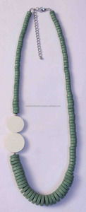 Collier en perles de résine artisanal romantique à la mode pour femmes, collier à pendentif tendance de l'Inde, modèle de bijoux - Product Image 3