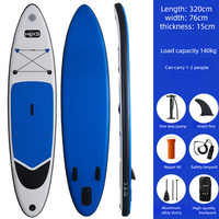 Planche à pagaie gonflable, planche à pagaie antidérapante, kayak de course, portable pour l'extérieur, léger, sans moteur