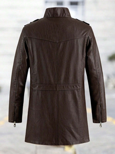 Blouson de baseball de haute qualité avec logo en relief 3D personnalisé pour hommes pour la saison d'hiver - Product Image 2