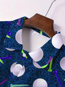 Pour hommes. Manches courtes pour Polo 100% coton Style Golf tissu tricoté respirant pour le travail sportif confort quotidien marche - Product Image 3