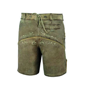 Pantalones cortos de cuero genuino hechos a medida para adultos - Product Image 2