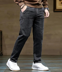 กางเกงยีนส์เดนิมทรงตรงผู้ชาย ผ้าฝ้าย 100% คุณภาพหรูหรา ระบายอากาศได้ดี ทออย่างดี สไตล์ลำลอง ทรงปกติ ซักแล้ว ใส่สบาย สำหรับฤดูร้อน ปี 2026 - Product Image 4
