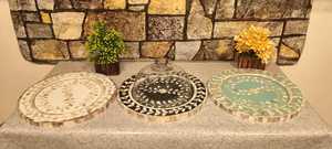 ถาดอะคริลิคทรงโดมสไตล์อาหรับหรูหราพร้อมเม็ดมุกฝังหรูหราสำหรับตกแต่งบ้านในเทศกาลอีดเดือนและงานรื่นเริง - Product Image 6