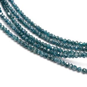 Perle de diamant bleu AAA+ scintillante, diamant naturel facetté - Product Image 4