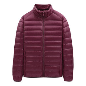 2026 OEM Customized Men's Winter Warm Puffer <b>Jacket</b> Solid Color with Thick Stand-Up <b>Mandarin</b> <b>Collar</b> - Product Image 3