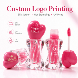 ลิปกลอสแบบหัวใจ แบรนด์ส่วนตัว โลโก้สั่งทำได้ น่ารัก สีชมพูหวานใส  หลอดบิดเกลียว ติดทนนาน  วีแกน รับผลิตแบบ OEM - Product Image 2