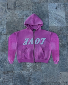 AceCart, sudaderas con capucha de lana de ganchillo con estilo para mujer, ropa de abrigo transpirable acogedora a prueba de viento para todas las estaciones, logotipo frontal dulce - Product Image 1