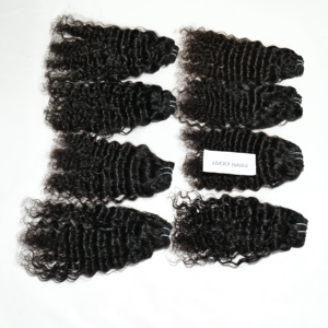 Precio de fábrica al por mayor 100% extensiones de cabello humano brasileño negro natural varios estilos incluyendo rizos de ondas profundas sueltas - Product Image 2