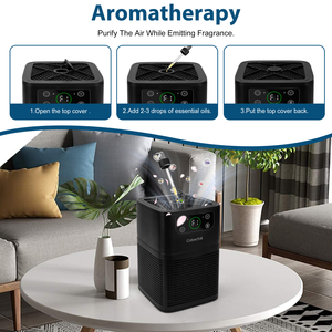 Purificateur d'air Cobectal ZQ3000A 3-en-1 pour petite pièce 600 pieds³ élimine la poussière et la fumée avec filtre HEPA Accessoire de - Product Image 5