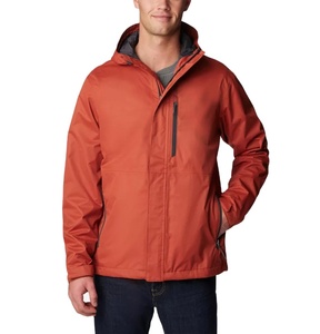 แจ็กเก็ตกันลมสำหรับกีฬากลางแจ้งของผู้ชายโลโก้แบบกำหนดเองผ้าไนลอนโพลีเอสเตอร์ขนาดใหญ่มีฮู้ดตกแต่งพิมพ์ลาย - Product Image 1