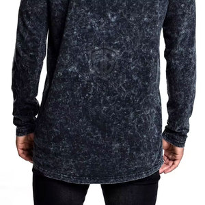 Sweat à capuche à lavage acide de qualité supérieure pour hommes, design personnalisé, motif uni, tissu polaire écologique d'hiver, vente en gros à bas prix - Product Image 5